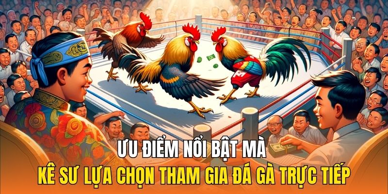 Ưu điểm nổi bật mà kê sư lựa chọn tham gia đá gà trực tiếp